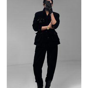 High-End Vintage Dragon Dadao Hunting Jacket Set for Autumn Winter - Niche Quality Street Style Fashion