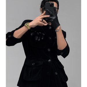 High-End Vintage Dragon Dadao Hunting Jacket Set for Autumn Winter - Niche Quality Street Style Fashion