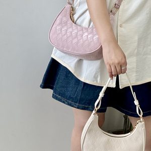 High-End Women's Crescent Bag - Niche Design Underarm Handbag, Small Crossbody for 2025 Fashion