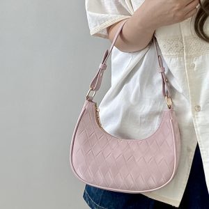High-End Women's Crescent Bag - Niche Design Underarm Handbag, Small Crossbody for 2025 Fashion