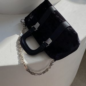 High-End Women's Large Chain Shoulder Crossbody Bag - Fashionable Stylish Handheld Design for 2025