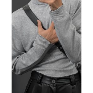 High Neck Knit Sweater for Women - Versatile Long Sleeve Base Layer - Warm Autumn Winter Fashion, Casual Ins Style