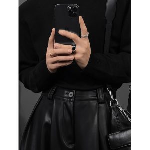 High Neck Knit Sweater for Women - Versatile Long Sleeve Base Layer - Warm Autumn Winter Fashion, Casual Ins Style