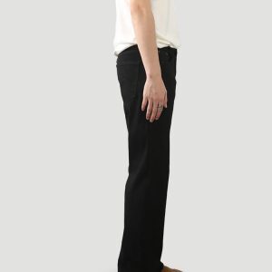 High Street Black Stretchy Slim-Fit Tapered Jeans for Men - Casual Versatile Slimming Long Pants Trendy Fashion