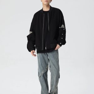 High Street Flared Denim Pants for Men and Women - Loose Straight Fit, Button Detail, Casual Vibe, Y2K Style