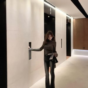 High Waist Vintage Split Micro Flare Jeans - Slimming Whitened Korean Style Denim Pants for Effortless 90s-Inspired Fashion