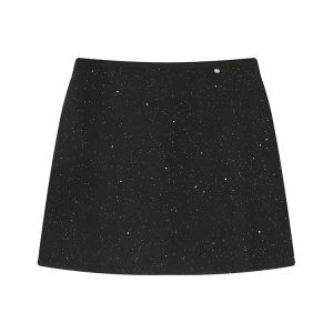 High-Waisted A-Line Skirt for Women, Solid Color, Versatile Slim-Fit, Autumn Winter 2024, Korean Style, Bodycon Short Skirt