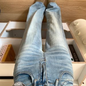 High-Waisted Flared Jeans for Women, Summer Thin Loose Wide-Leg Lycra Tencel Pants, Slimming Ice Silk Style