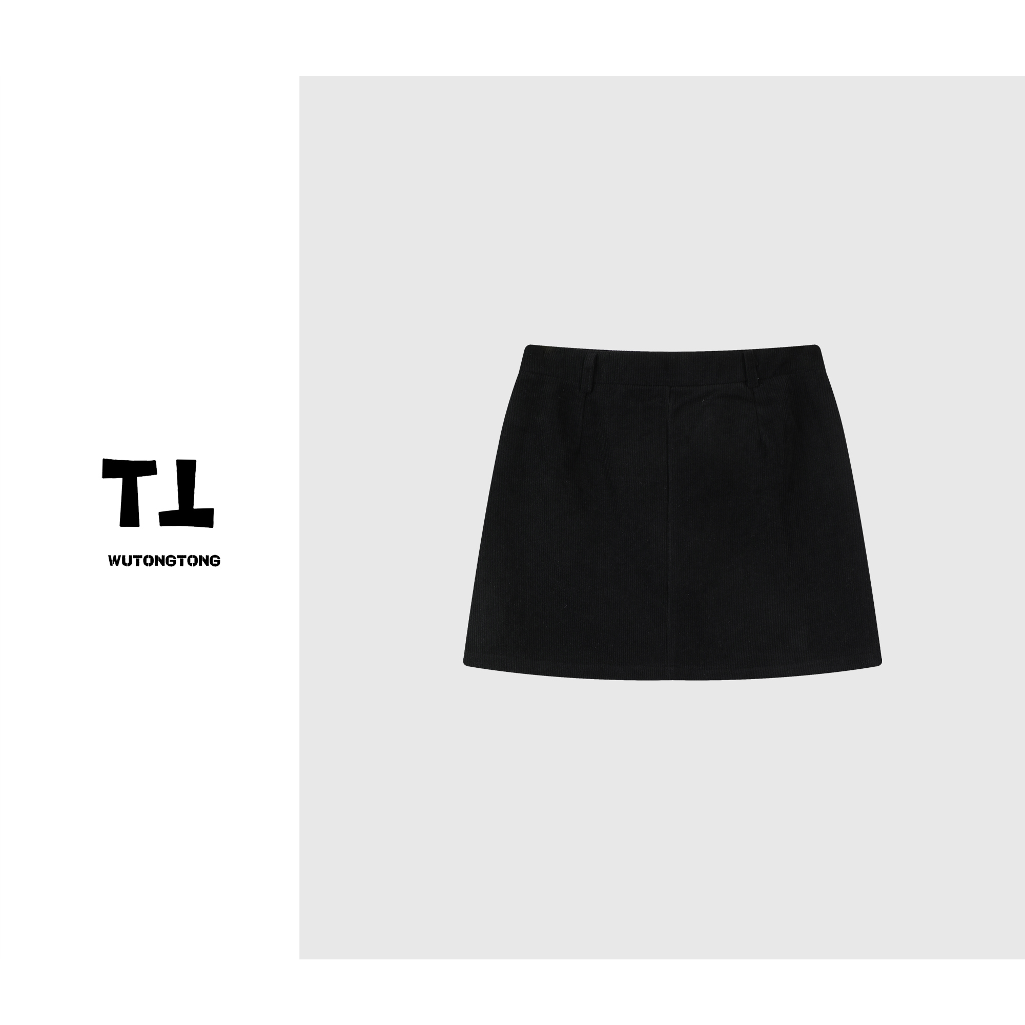 High-Waisted Fleece A-Line Skirt for Women - Solid Color, Elegant and Slimming, Versatile Autumn/Winter Korean Style Bodycon Skirt