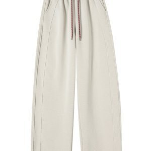 High-Waisted Fleece Wide-Leg Jazz Pants for Women - Hip-Hop Street Dance Banana Trousers, American Style Sportswear