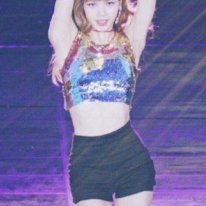 High-Waisted Jazz Girl Group Leggings Hot Pants for Stage Performance, Pole Dance, and Dancewear - Trendy Lisa-Style Outfit