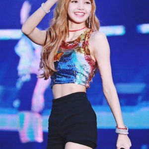 High-Waisted Jazz Girl Group Leggings Hot Pants for Stage Performance, Pole Dance, and Dancewear - Trendy Lisa-Style Outfit