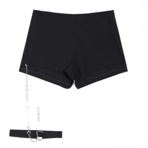 High-Waisted K-Pop Jazz Dance Shorts - Spicy Girl Style Tight Elastic Hot Pants for European and American Street Fashion