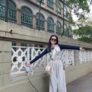 High-Waisted Loose Jazz Dance Pants for Women, Floor-Length Draped Wide-Leg Hip Hop Casual Trousers, European American Street Style