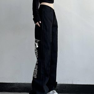 High-Waisted Loose Straight Wide-Leg Jeans for Women - Trendy American Street Style, Versatile & Slimming Casual Pants