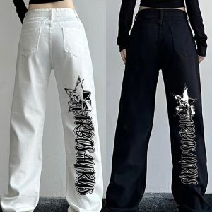 High-Waisted Loose Straight Wide-Leg Jeans for Women - Trendy American Street Style, Versatile & Slimming Casual Pants