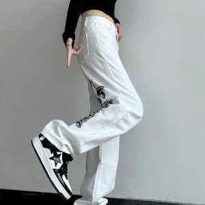 High-Waisted Loose Straight Wide-Leg Jeans for Women - Trendy American Street Style, Versatile & Slimming Casual Pants