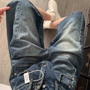 High-Waisted Vintage Wide-Leg Denim Shorts for Women - Casual Summer Mid-Length Loose Fit American Style