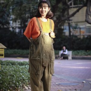 Japanese Retro Amekaji Loose Suspender Jumpsuit Pants for Men & Women, Workwear Set, Casual 90s Style Fashion