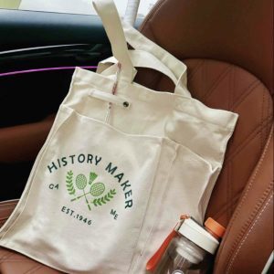 Japanese-Style Canvas Badminton Bag, Versatile Large Capacity Shoulder Tote, Casual Sport Tote for Everyday Use