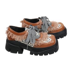 Japanese Style Mary Jane Thick-Soled Shoes for Women - Height-Increasing Niche Sports Flats for Spring/Summer 2025