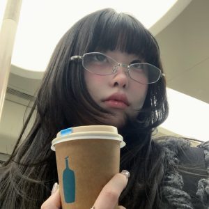 Japanese-Style Metallic Silver Polygonal GM Glasses - Korean Small Square Frame, Anti-Blue Light, Prescription Ready for Women