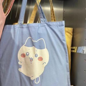 Japanese-Style Single-Shoulder Canvas Bag with Cute Bear Print - Large Capacity Artistic Youth Shopping Bag for Women