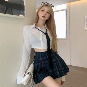 K-pop Inspired Jazz Dance Performance Outfit Set - Gogo Dance Cheerleading Hot Girl Shirt for Girls