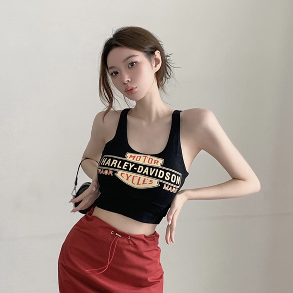 K-pop Inspired Spicy Girl Jazz Dance Top - Women's Performance Camisole for Music Festivals and Dance Wear