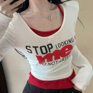 K-pop Inspired Two-Piece Jazz Dance Outfit for Women, Spicy Performance Top and Base Shirt for Spring and Autumn
