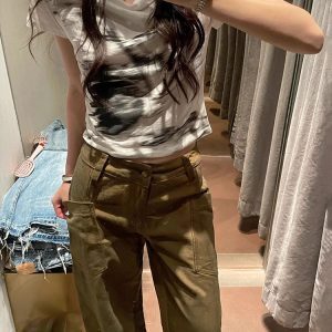 K-pop Inspired Women's Jazz Top - Short Sleeve Performance Outfit for Music Festivals and Dance Wear - Trendy Hot Girl Style