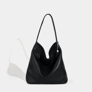 Korean Retro Large Capacity Suede Bucket Bag - 2025 Niche High-Quality Shoulder Bag for Commuting and Everyday Style