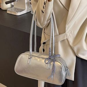Korean-Style Bow Pillow Bag - 2025 Trendy Ballet-Inspired High-Quality Shoulder Tote Bag