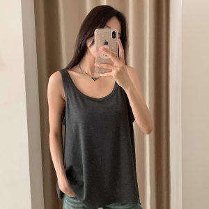Korean Style High-Low Hem Reversible Loose Draped Camisole for Women - 2025 Summer Fashion Essential