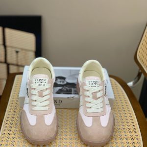 Korean-Style Lace-Up Thick-Soled Casual Shoes for Women - Lightweight Color-Blocking Summer 2025 Training Sneakers