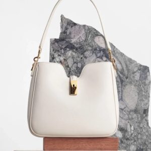 Korean-Style Light Luxury Bucket Bag with Lock Buckle, Women's Crossbody Shoulder Bag for Commuting, Niche Design 2025