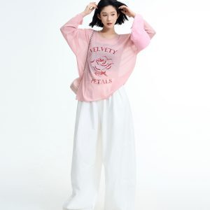 Korean Style Printed Long Sleeve Round Neck Sun Protection Knitted Top for Women - Loose, Thin Summer Cardigan Shirt