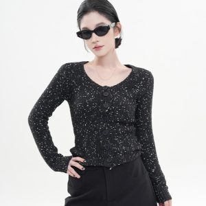 Korean Style Red Knitted Cardigan for Women - Slim Fit Soft Winter Coat Top