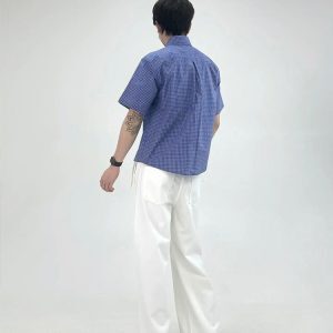 Korean Style Summer Short Sleeve Shirt for Men - Unique High-End Miu-Inspired Design