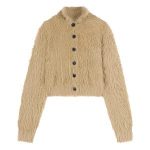 Korean Style Turtleneck Long Sleeve Knitted Sweater Coat for Women, Loose Fit Cardigan Top for Autumn and Winter Fashion