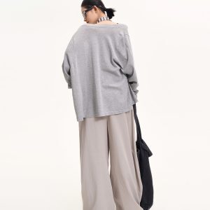 Korean Style V-Neck Long Sleeve Sun Protection Knitted Cardigan for Women - Summer Lazy Loose Air-Conditioned Top