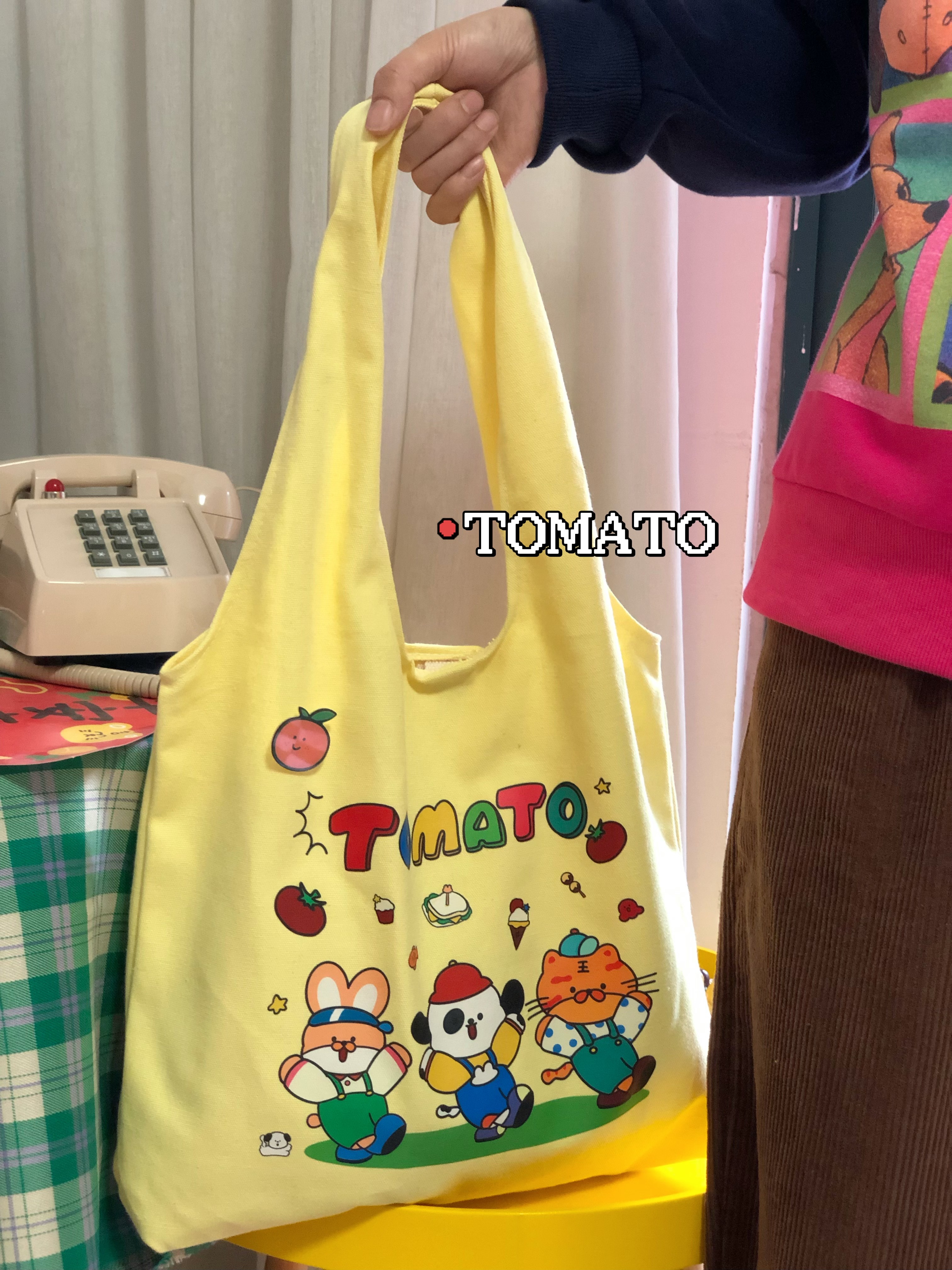 Korean-Style Versatile Canvas Tote Bag for Women, Cute Shoulder Bag with Large Capacity for Students and Everyday Use
