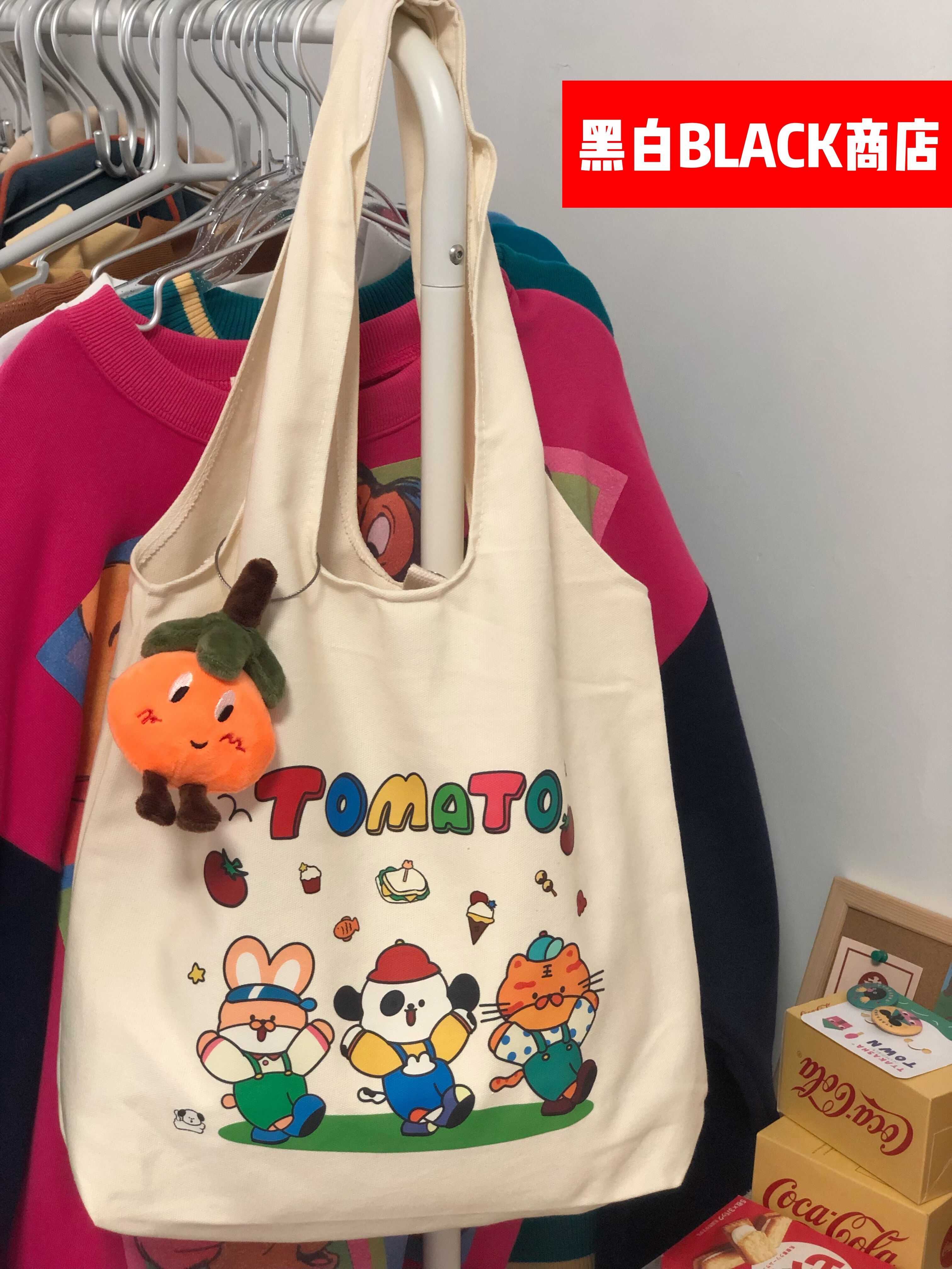 Korean-Style Versatile Canvas Tote Bag for Women, Cute Shoulder Bag with Large Capacity for Students and Everyday Use