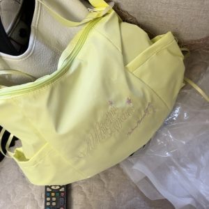 Korean Style Versatile Commuting Backpack, Large-Capacity Artistic Embroidered Crossbody Bag for Trendy Girls