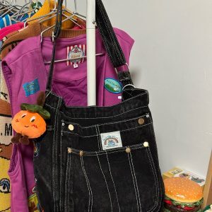 Korean-Style Vintage Denim Shoulder Bag - Large-Capacity Retro Crossbody for Women, Ideal for Commuting and Students