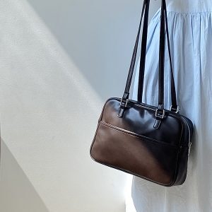 Korean Style Vintage Multi-Functional Large Capacity Women's Briefcase Shoulder Bag Backpack