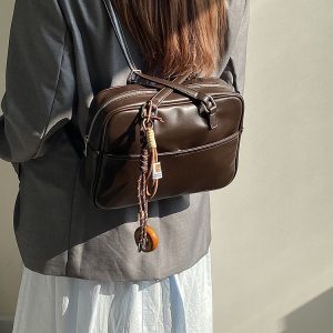 Korean Style Vintage Multi-Functional Large Capacity Women's Briefcase Shoulder Bag Backpack