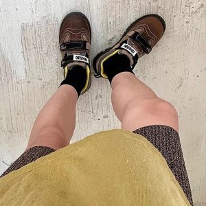 Korean Women's Velcro Dad Shoes - Functional Casual Sports Shoes for Work & Outdoor Activities, Stylish Workwear Footwear