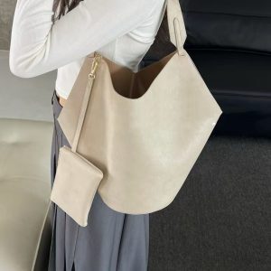 Large Capacity Irregular Bucket Bag - 2025 Fashion Versatile Casual Tote for Women, Trendy Internet Celebrity Style