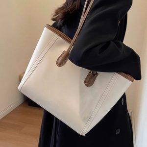 Large Capacity Minimalist Tote Bag for Commuting – 2025 Niche Fashion Shoulder Bag, High-Quality Everyday Carryall